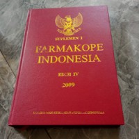 Suplemen I Farmakope Indonesia Edisi IV